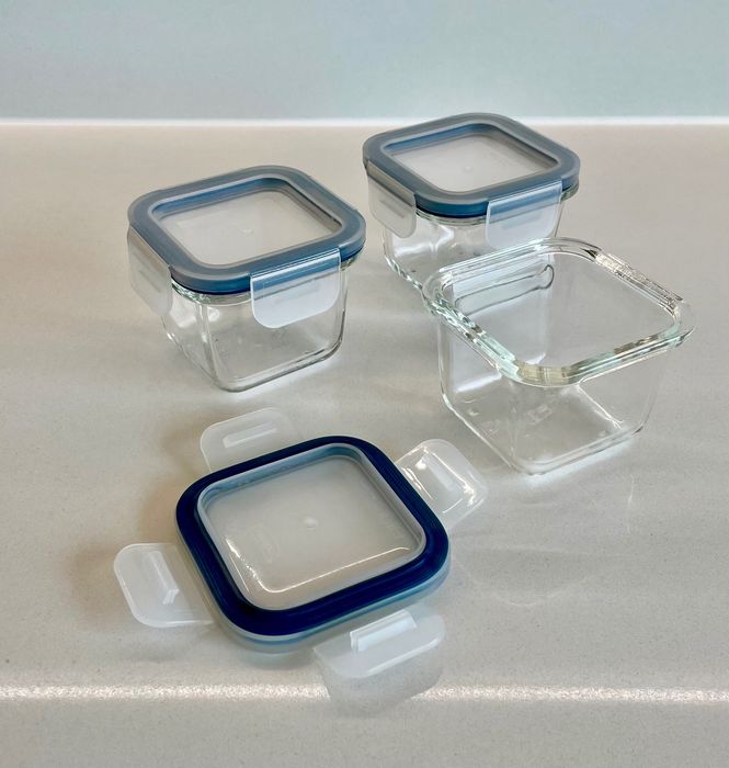 Recipientes de vidro para alimentos / Glass food containers