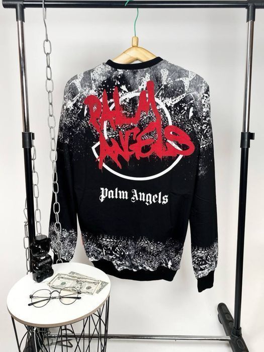 PALM ANGELS мужской свитшот реглан батник кофта  мужская