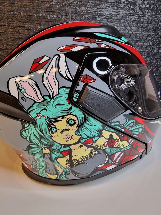 [Novo] CAPACETE Modular Viseira Dupla Coelho