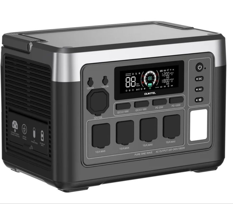 Зарядна станція Oukitel P1000 Plus 1800W (1024Wh) LiFePO4 / ДБЖ / UPS