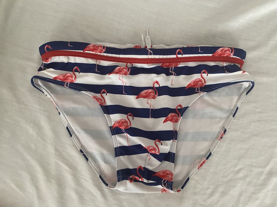 Sunga / calção de banho usado Flamingos M / L
