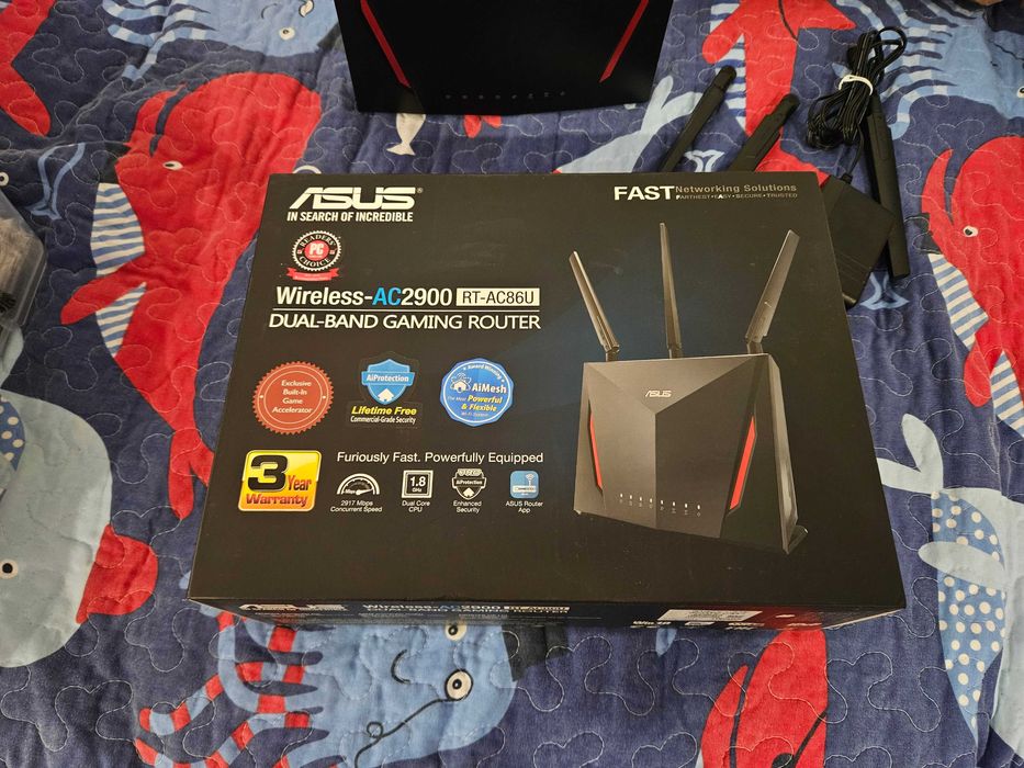 Router ASUS RT-AC86U – Firmware ASUSWRT-Merlin (Versão Recente)