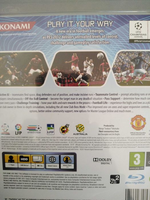 Gra PES2012 pro Evolution soccer