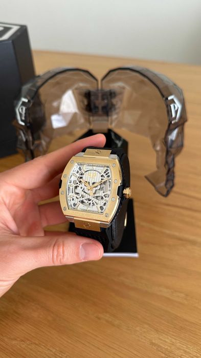 Relógio Philipp Plein Automático 44mm – Novo (Com caixa, garantia e fatura)