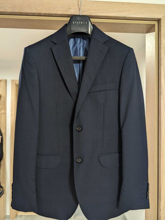 Garnitur Męski Vistula Super Slim granatowy 176/96/82