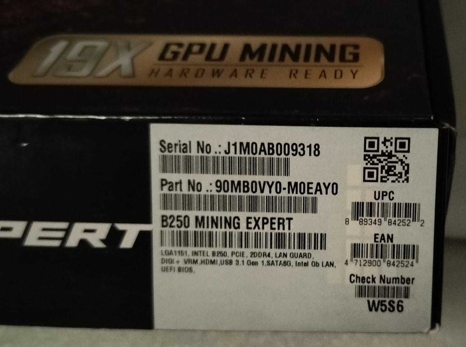 ASUS B250 MINING EXPERT Motherboard64751966779651121