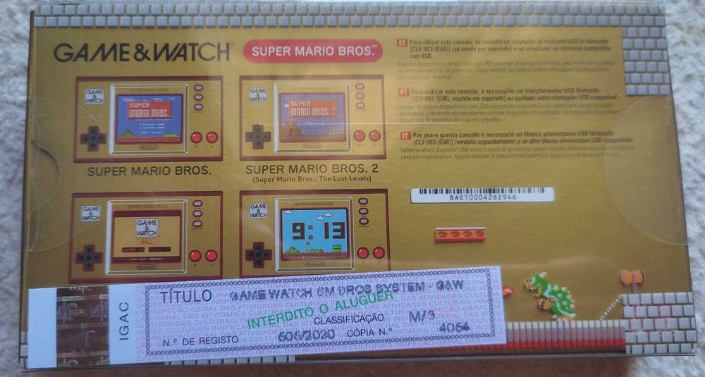 Nintendo Game & Watch Super Mario Bros - Consola  nova . SELADA