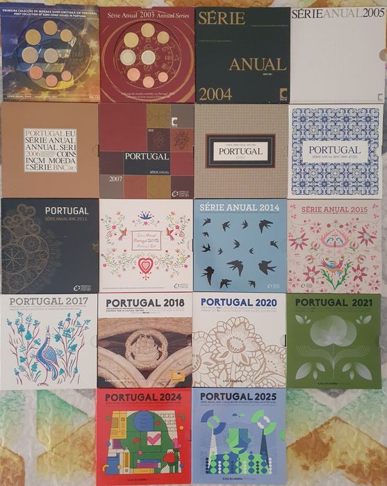 Moedas euro - BNC, FDC, BU - carteiras, sets, cartões
