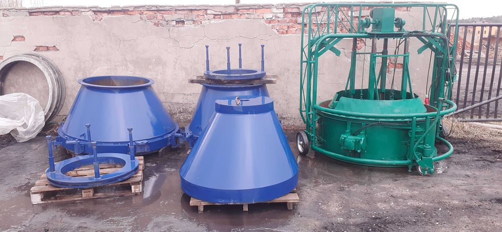 Formy do produkcji kręgów zwężka konus fi1000 maszyna do kręgów fi1200