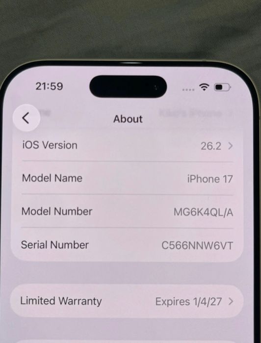 Iphone 17 completamente novo