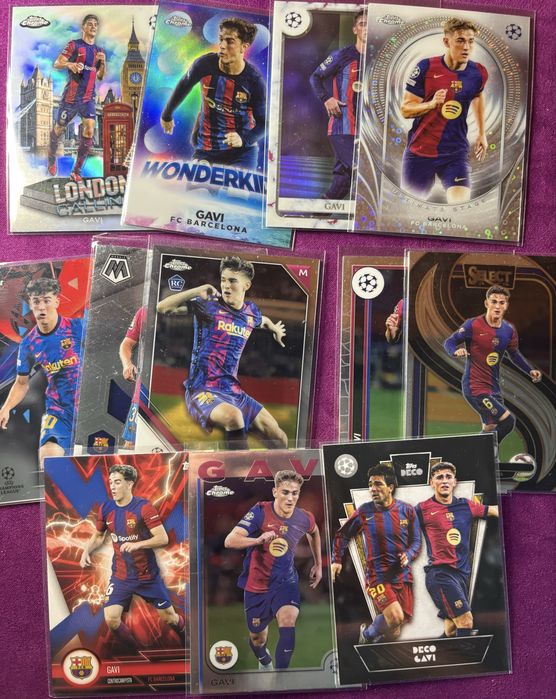 Cartas Gavi Barcelona panini topps
