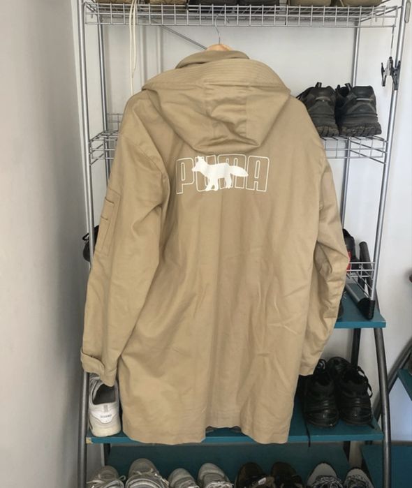 Parka em Gabardina Puma-Maison Kitsuné