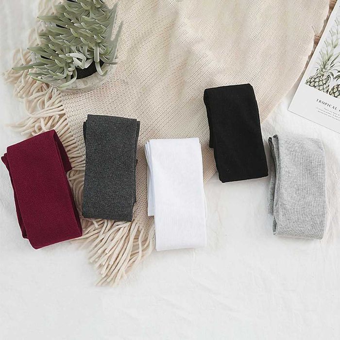 Панчохи бавовняні чорні однотонні гольфи високі прості гетри заколінки