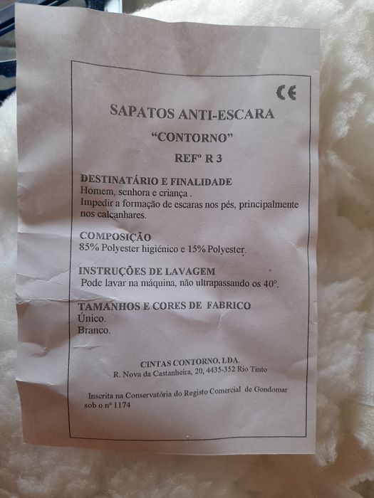 Sapatos anti escaras