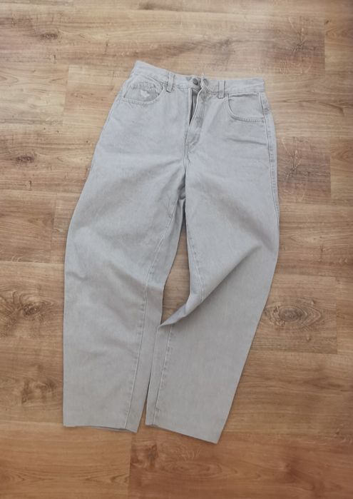 Angels Damskie spodnie szerokie nogawki beżowe jeans Vintage M/L