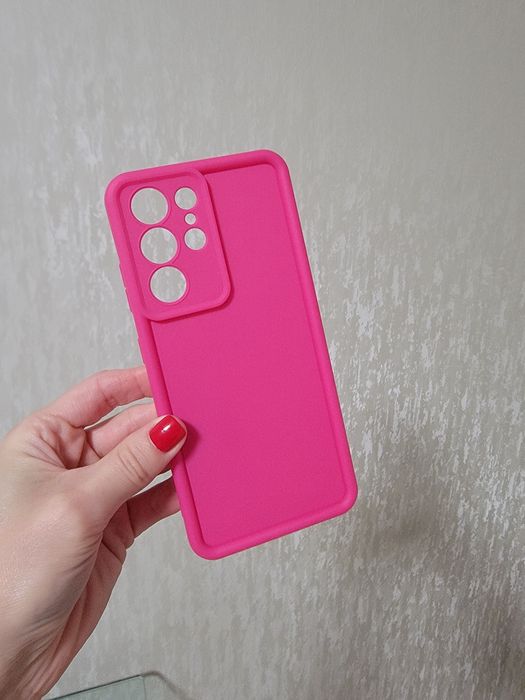 Чехол для  S 21 ultra рожевий