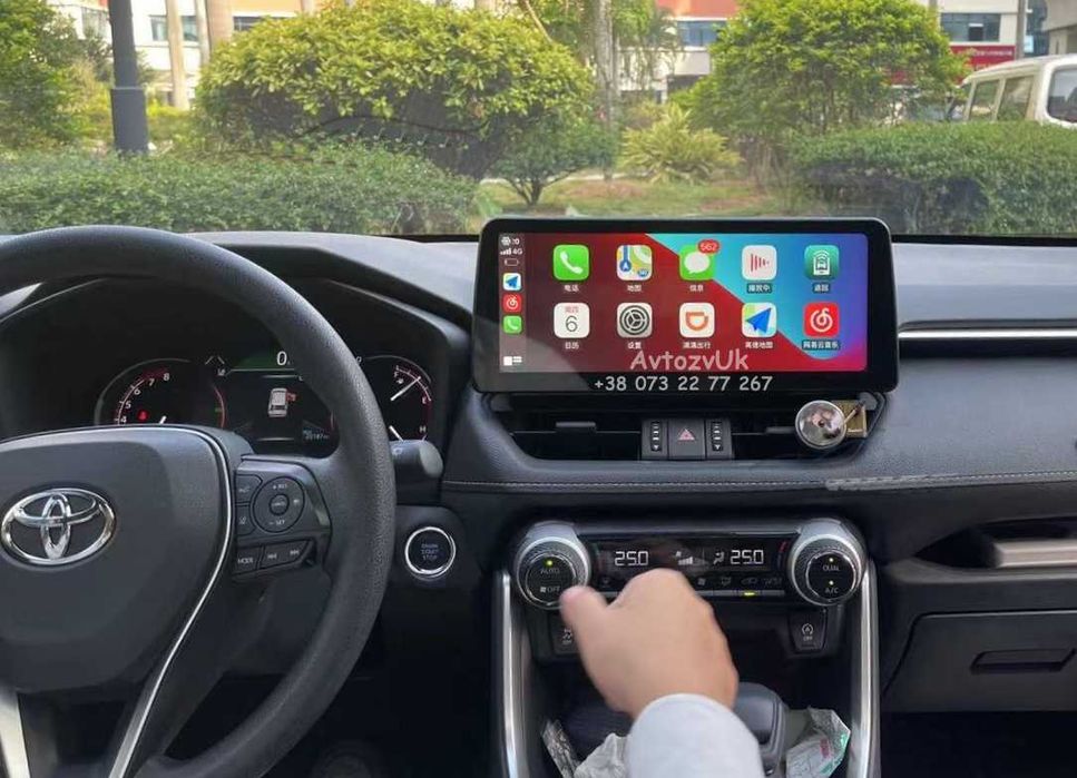 Магнитола RAV 4 Toyota RAV4 Тойота РАВ 4 Дисплей CarPlay Android 15