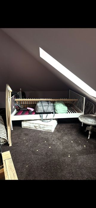 Łóżko Ikea 160x200 z 2 stelarzami