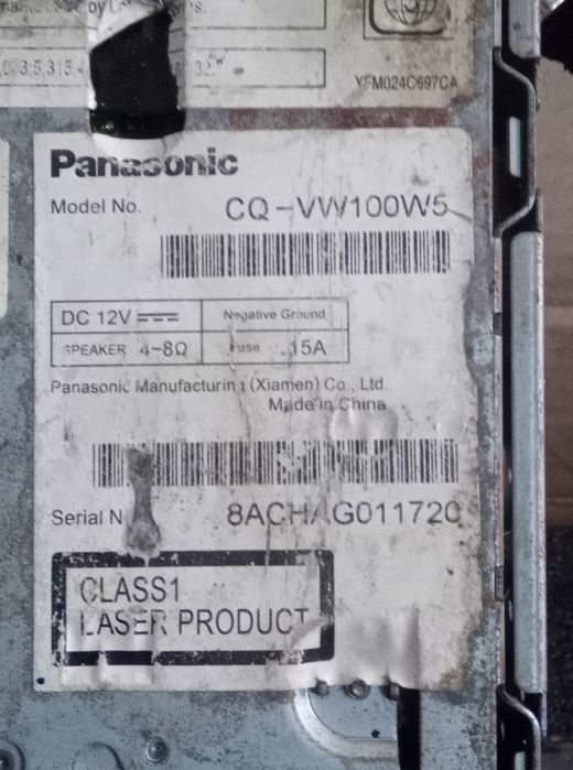 Автомагнітола Panasonic CQ-VW100W5