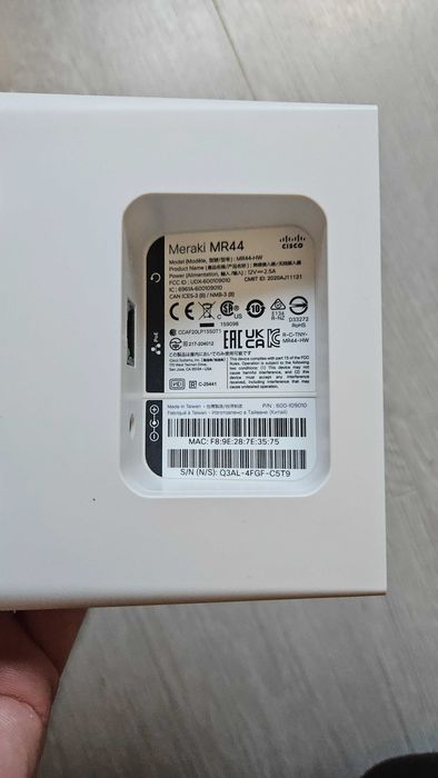 Cisco Access Point, AP, Antena, WIFI, Meraki MR44 - Używany w pełni sprawny