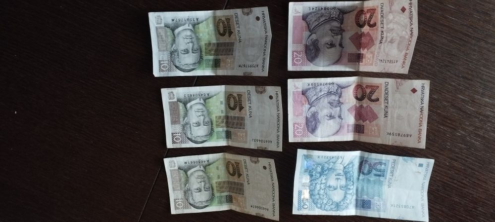 Kuna chorwacka banknoty
