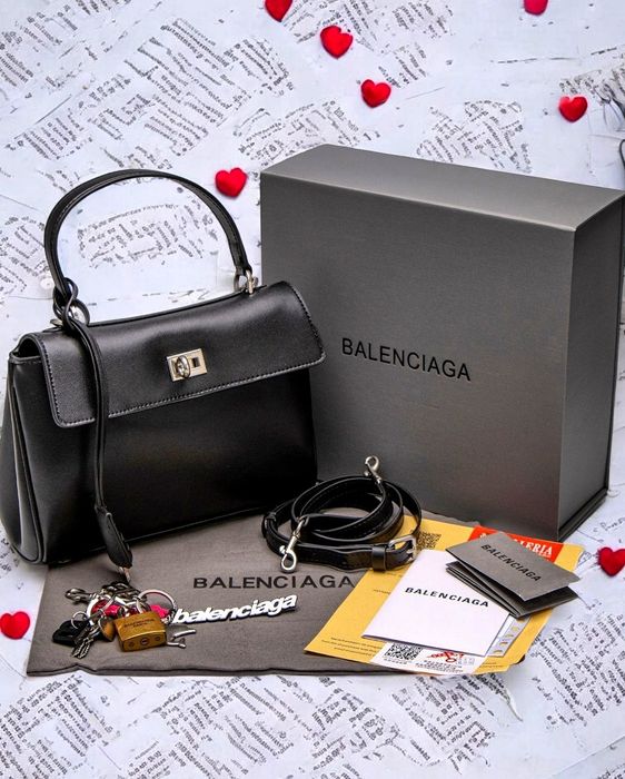 Сумка жіноча Balenciaga Rodeo Mini Black/Silver