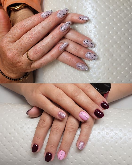 Pedicure. Hybryda.Przedłużanie