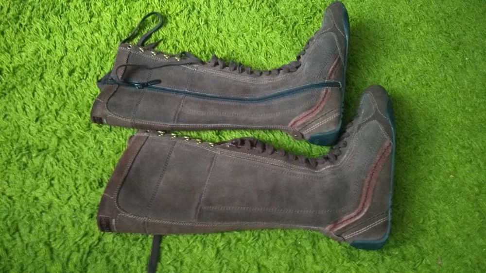 ESPRIT сапоги замшевые новые высокие берцы Эсприт