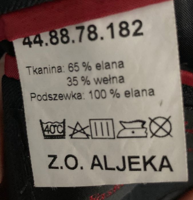 Garnitur męski czarny