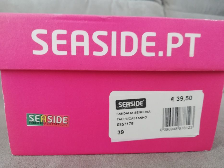 Sapatos / Sandálias Senhora Castanhos Seaside (Tamanho: 39) (Novos)