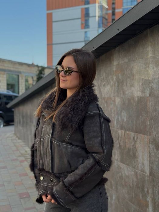 Дублянка натуральне хутро S/M, зріст до 165см