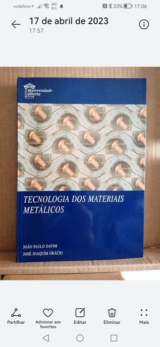 Tecnologia dos materiais metálicos