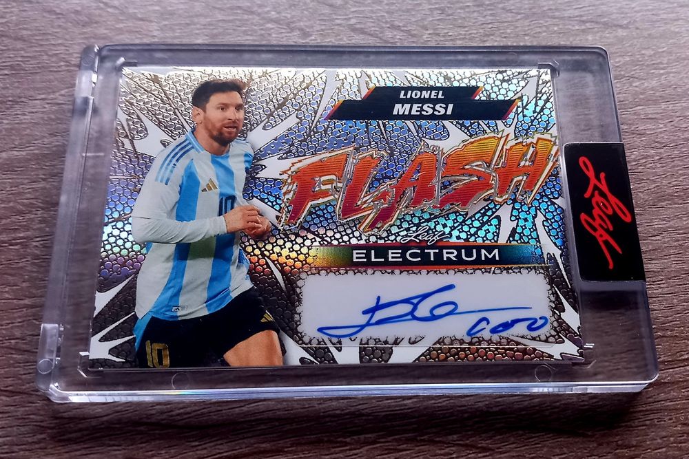 Lionel Messi Autógrafo 1/1 Leaf selado