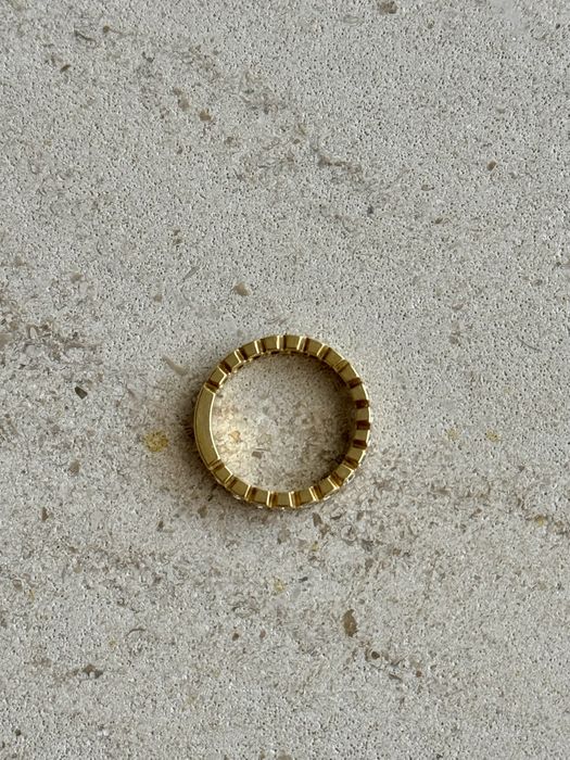 Anel memória quase completa em ouro com 19 diamantes/brilhantes