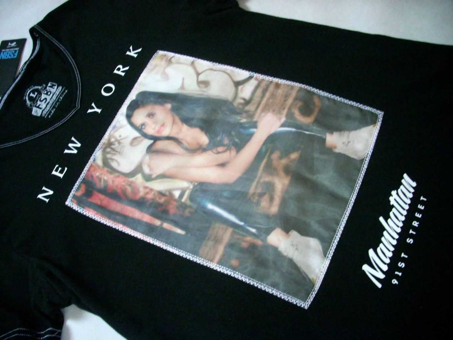 Koszulka T-shirt New Yorker Obraz dziewczyny Nowa XL