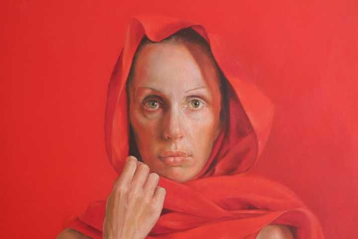 Pintura a Óleo s tecido de Oleg Radvan n.1955 Kiev Ucrânia 90x60cm