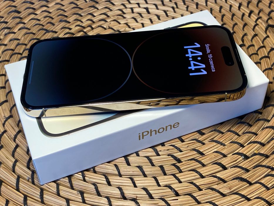 iPhone 14 Pro 128GB ZŁOTY/ Bateria 88%/ IDEALNY!