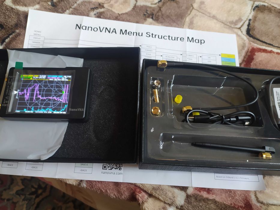 Антенный анализатор Nano Vna H.      50 кГц. 1500 мГц в корпусе