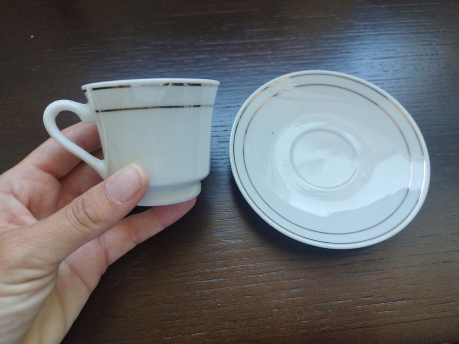 6 chávenas de café com pires