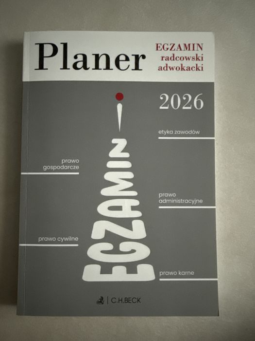 Planer egzamin radcowski/ adwokacki