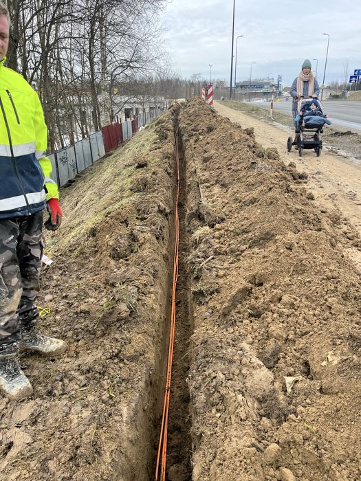 Prace ziemne , Uslugi Minikoparką ,Wykopy liniowe ,Przeciski