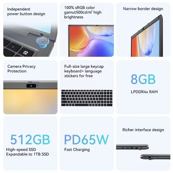 Ноутбук Adreamer LeoBook 16S 16" IPS i5 1240P 8 Gb/512 Gb