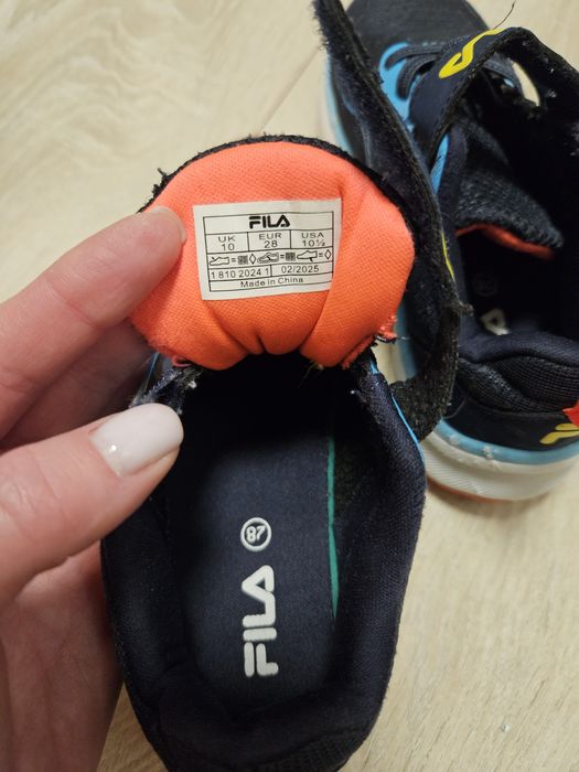 Дитячі кросівки Fila 28 розмір ,19см весна -літо