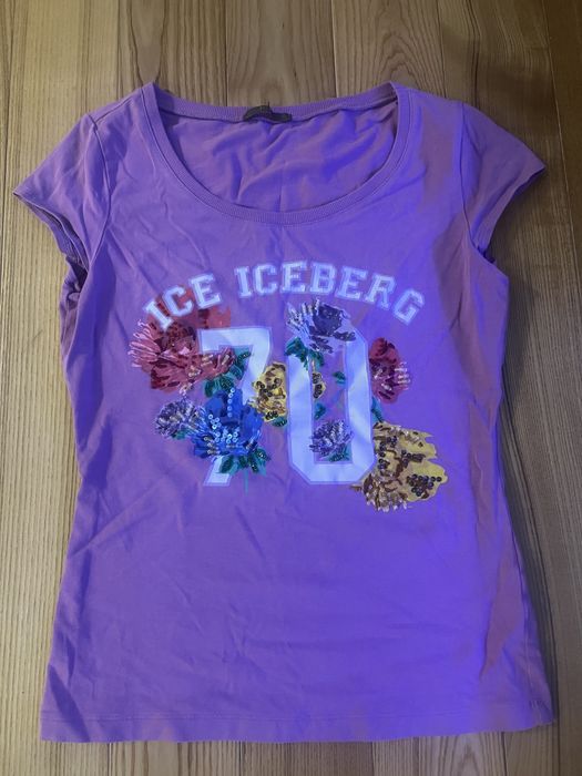 Oryginalna bluzka zdobiona Iceberg okazja S