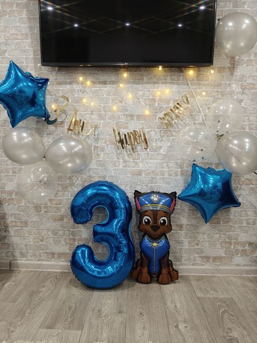 Кульки на день народження 3, фольговані кульки