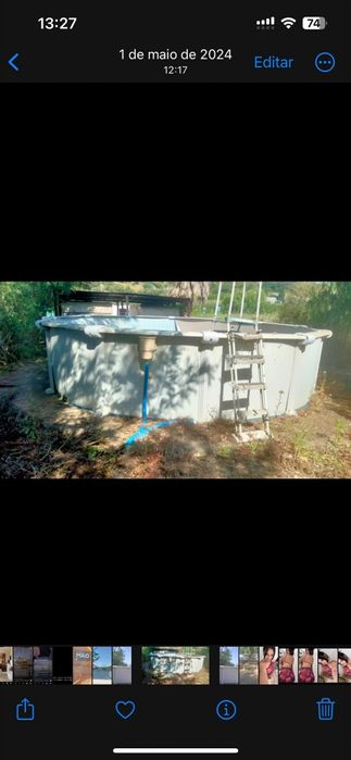 Piscina em aço redonda 300x120cm / LEROY MERLIN