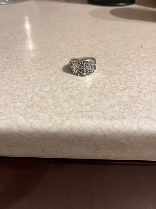 Srebrny sygnet kompas nordycki r.24