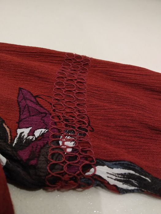 Sukienka, tunika bordowa