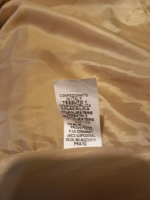 Casaco imitação de  pele