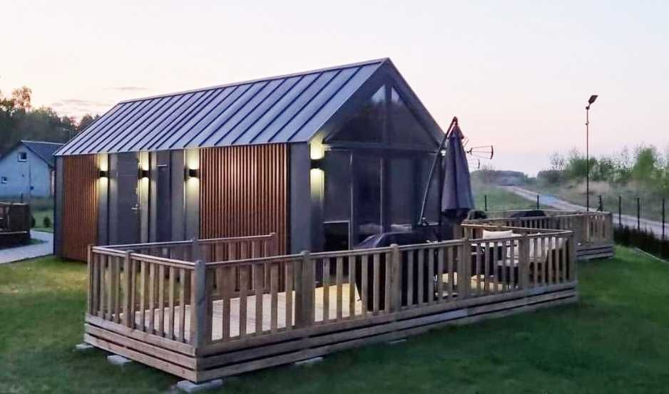 Taras do domku Holenderskiego, 18m2 730x250x50cm +stelaż do zadaszenia